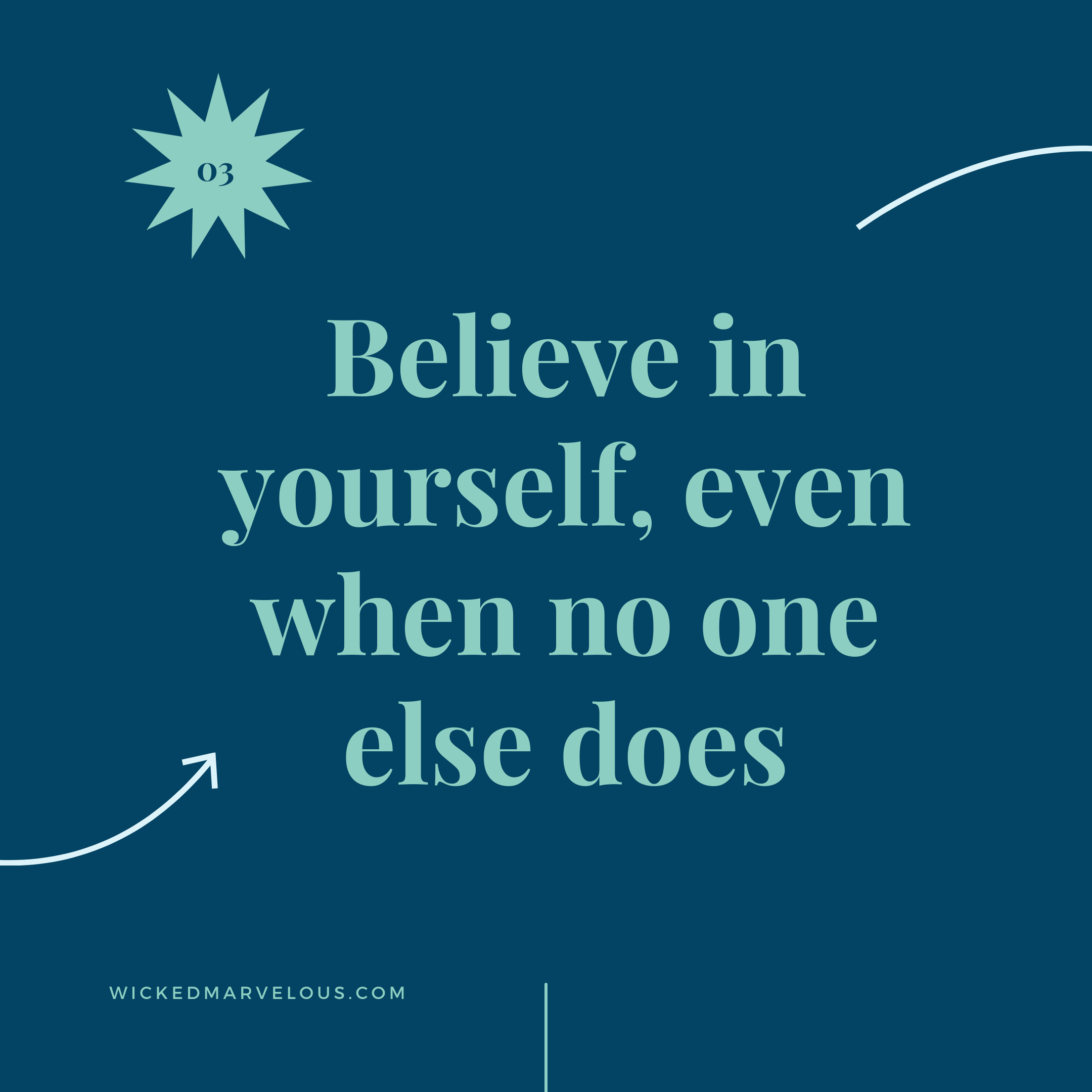 Teal background with text: 